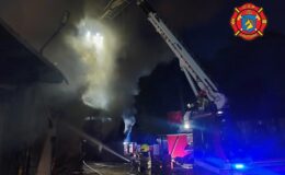 Pożar hali produkcyjnej w Klonowie