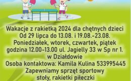 "Wakacje z rakietką" - zapraszamy