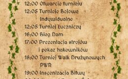 plakat informujący o Turnieju Rycerskim w Działdowie