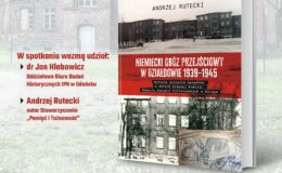 plakat informujący o wydarzeniu - promocja książki Andrzeja Ruteckiego