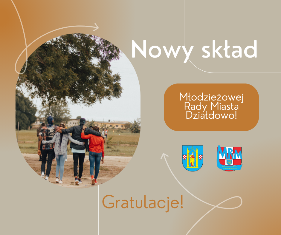 Znamy wstępne wyniki wyborów do Młodzieżowej Rady Miasta Działdowo V Kadencji 2024-2026! grafika informująca o wynikach do Młodzieżowej Rady Miasta Działdowa