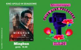 plakat informujący o Dniu Kina Polskiego w Kinie Apollo w Działdowie