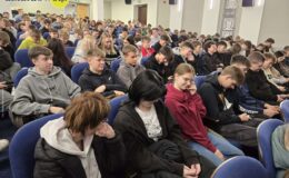 Waldemar Mierzwa na spotkaniu z młodzieżą o Mazurach i nie tylko
