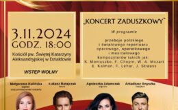 plakat informujący o koncercie zaduszkowym – II Festiwal Kolory Warmii i Mazur