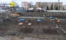 Pierwszy beton pod basen wylany