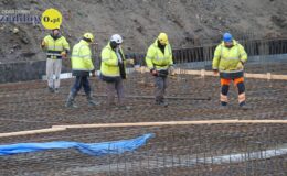 Pierwszy beton pod basen wylany