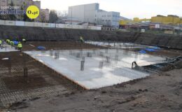 Pierwszy beton pod basen wylany