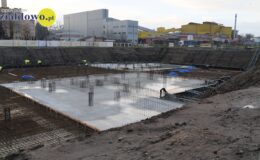 Pierwszy beton pod basen wylany