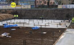 Pierwszy beton pod basen wylany