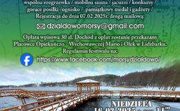 plakat informujący o II Powiatowym Festiwalu Morsowania