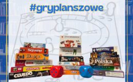 plakat informujący o nowej ofercie MBP #wypożycz planszówkę