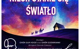 plakat informujący o koncercie kolęd „Niech się stanie światło”