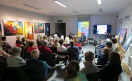„Malarstwo, poezja, muzyka” – wernisaż w bibliotece