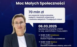 grafika informująca o spotkaniu z z Ministrą Adrianną Porowską: Nowe wsparcie dla organizacji pozarządowych!