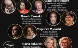 plakat informujący o Powiatowych Wieczorach z Poezją i Prozą 2025