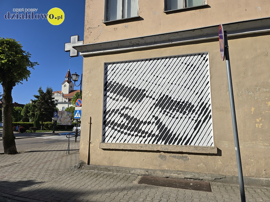 Nowy mural w Działdowie mural w Działdowie wykonany przez Freskyego