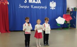 Upamiętnienie rocznicy uchwalenia Konstytucji 3 Maja. Przedszkole nr 4