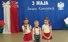Upamiętnienie rocznicy uchwalenia Konstytucji 3 Maja. Przedszkole nr 4
