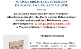 plakat informujący o spotkaniu