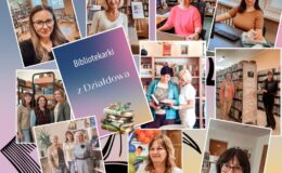 kolaż zdjęć pań bibliotekarek z okazji zakończenia Tygodnia Bibliotek