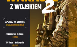 plakat informujący o "Wakacjach z wojskiem"