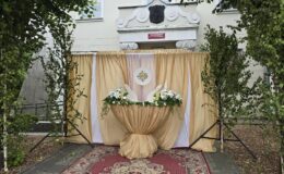 Procesja Bożego Ciała. Parafia pw. Podwyższenia Krzyża Świętego w Działdowie