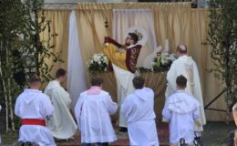 Procesja Bożego Ciała. Parafia pw. Podwyższenia Krzyża Świętego w Działdowie