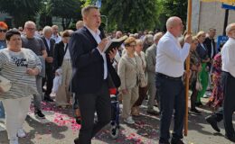 Procesja Bożego Ciała. Parafia pw. Podwyższenia Krzyża Świętego w Działdowie