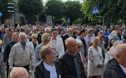 Procesja Bożego Ciała. Parafia pw. Podwyższenia Krzyża Świętego w Działdowie