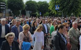 Procesja Bożego Ciała. Parafia pw. Podwyższenia Krzyża Świętego w Działdowie
