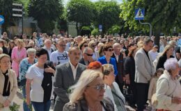 Procesja Bożego Ciała. Parafia pw. Podwyższenia Krzyża Świętego w Działdowie