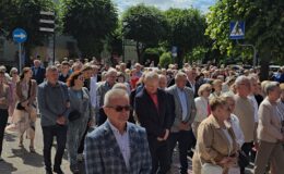 Procesja Bożego Ciała. Parafia pw. Podwyższenia Krzyża Świętego w Działdowie