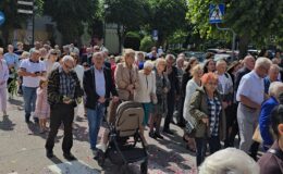 Procesja Bożego Ciała. Parafia pw. Podwyższenia Krzyża Świętego w Działdowie