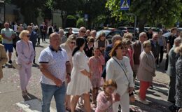 Procesja Bożego Ciała. Parafia pw. Podwyższenia Krzyża Świętego w Działdowie