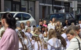 Procesja Bożego Ciała. Parafia pw. Podwyższenia Krzyża Świętego w Działdowie