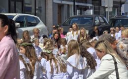 Procesja Bożego Ciała. Parafia pw. Podwyższenia Krzyża Świętego w Działdowie