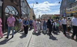 Procesja Bożego Ciała. Parafia pw. Podwyższenia Krzyża Świętego w Działdowie