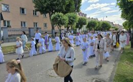 Procesja Bożego Ciała. Parafia pw. Podwyższenia Krzyża Świętego w Działdowie