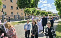 Procesja Bożego Ciała. Parafia pw. Podwyższenia Krzyża Świętego w Działdowie