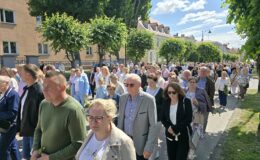Procesja Bożego Ciała. Parafia pw. Podwyższenia Krzyża Świętego w Działdowie