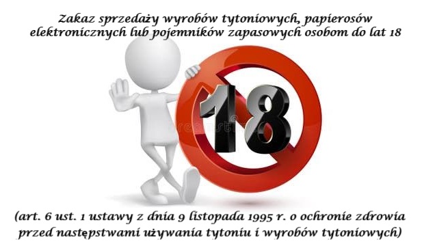 Sprzedała tytoń nieletniej infografika informująca o zakazie sprzedaży wyrobów tytoniowych nieletnim