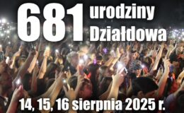 infografika informująca o świętowaniu 681 Urodzin Działdowa