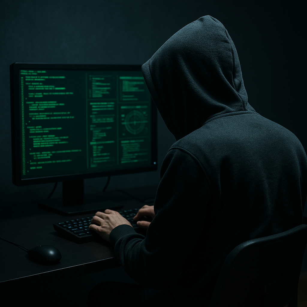 Policjanci złapali internetowego oszusta Zdjęcie główne przedstawia osobę siedząca przed komputerem / fot. pixabay.com