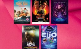 plakaty filmowe takich filmów jak: "Karate Kid: Legendy", "Ballerina. Z uniwersum Johna Wicka", "Felek i Tola ratują las", "Carlo Acutis. Plan na życie", "Elio"