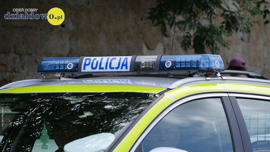 Wysyp kolizji w deszczową środę (na zdjęciu sygnalizator świetlny policyjny)