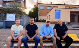 Prezydium Zarządu, od lewej: Damian Ostrowski, Jacek Piskorowski, Patryk Piekarski i Grzegorz Margas