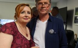 Maria Pakulnis i Renata Buczyńska na zakończenie XIII Powiatowych Wieczorów z Poezją i Prozą 2025