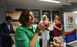 Marii Pakulnis i Renata Buczyńska na zakończenie XIII Powiatowych Wieczorów z Poezją i Prozą 2025