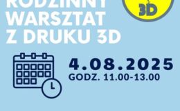 plakat informujący o warsztatach