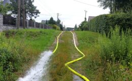 Pracowite dni strażaków z powiatu działdowskiego po przejściu gwałtownych opadów deszczu